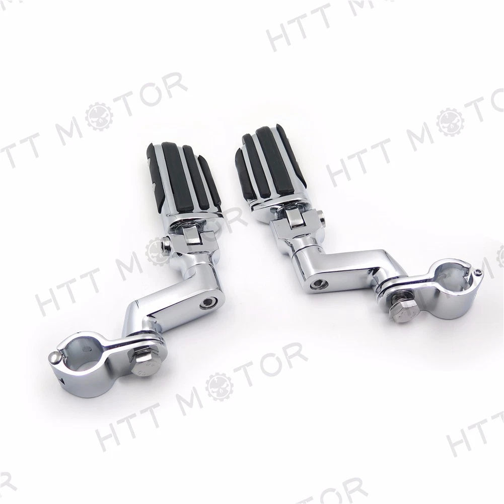 Flame Foot Peg Clamps 1" for Harley Sportster 883 1340 XL1200 (1986–2023)