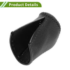 Lexus NX300 Gear Shift Knob Cover 2 x Pebbled Black Faux Leather (2014-2021)