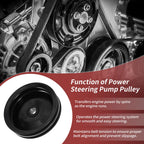 2 Groove Double Groove Power Steering Pump Pulley for Chevy Camaro (1970–1974)