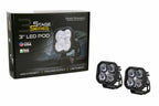 LED Pod Lights White Sport SAE DOT ABL for Diode Dynamics SS3 Stage 3 (2019–2024)