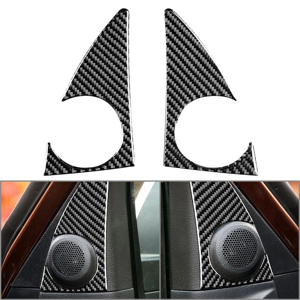 Carbon Fiber A Pillar Loudspeaker Panel Trim for Toyota Tundra (2014–2021)