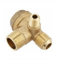3 Port Brass Male Threaded Check Valve for Air Compressor
