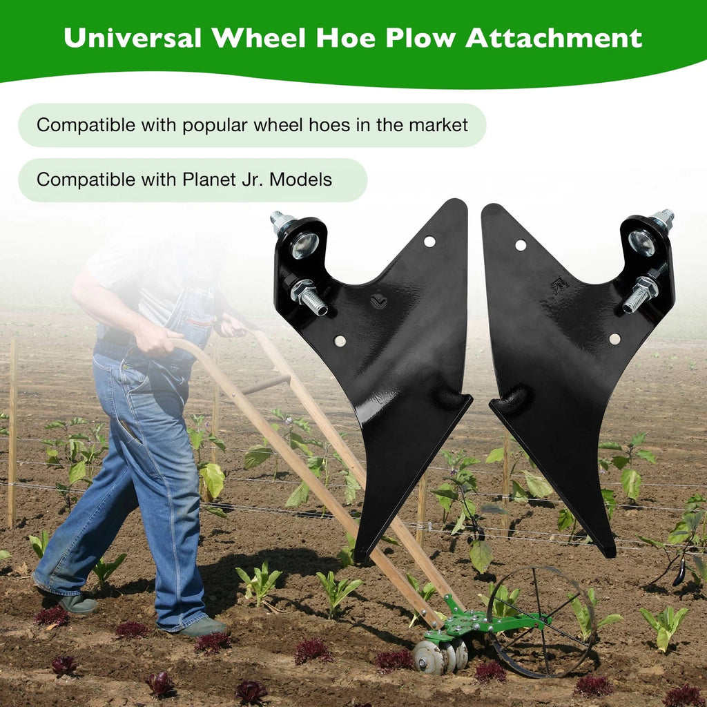 Set of 2 Heavy Duty Wheel Hoe Plows for Planet Jr. (Year Range)