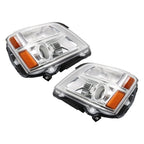 Pair Halogen Headlights for GMC Terrain (2010–2015) Chrome Clear Lens