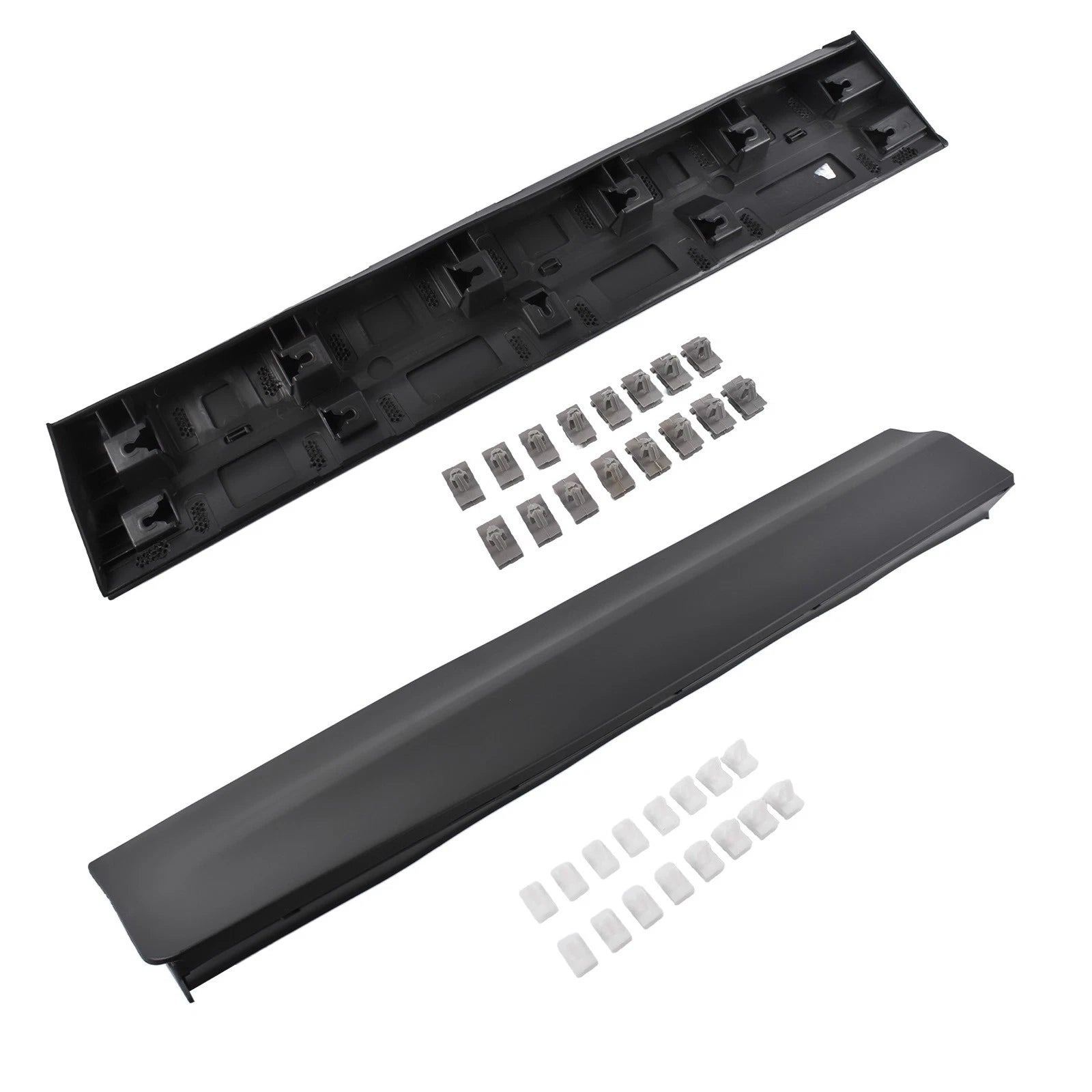 2X Rear Lower Door Trim Molding for Cadillac XT5 (2017–2025) Black