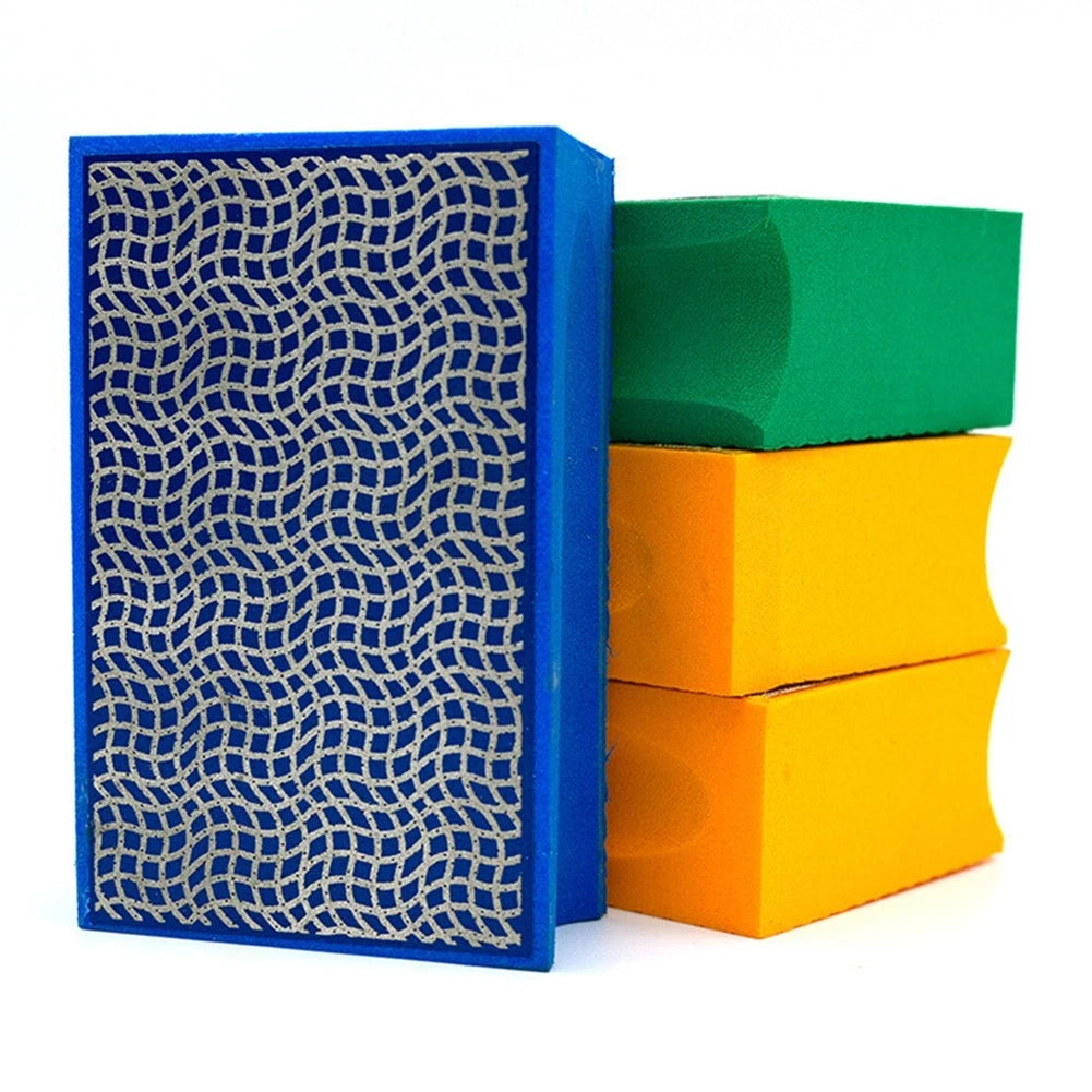 Sanding Block with Emery Sponge for Grinding and Polishing Tiles