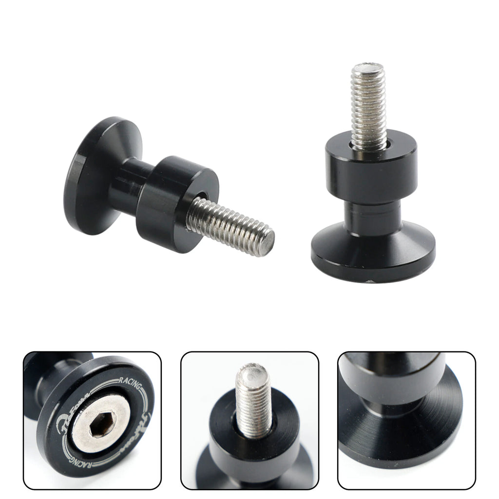 Swingarm Spools Slider Stand Screws for Kawasaki Ninja, Suzuki GSX-S, CBR, Monster
