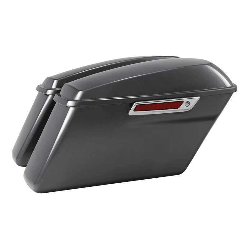 Hard Saddlebags for Harley Road Street Glide (2014–2023) Gauntlet Gray Metallic
