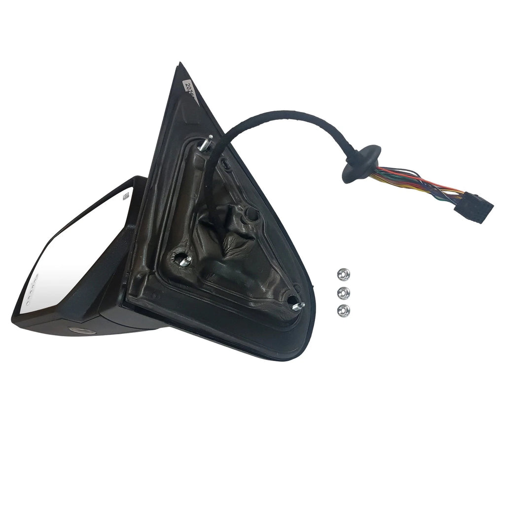 Left Power Folding Heated Memory Signal Puddle Chrome Mirror for Chevy GMC