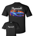 Black T Shirt for Licensed 1970 Plymouth Road Runner Superbird