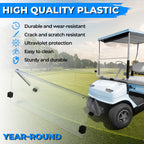 Clear Folding Windshield for Yamaha G2/G9 Golf Cart (1985–1995)