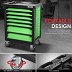 7 Drawer Portable Tool Cabinet with Locking System for Universal Use