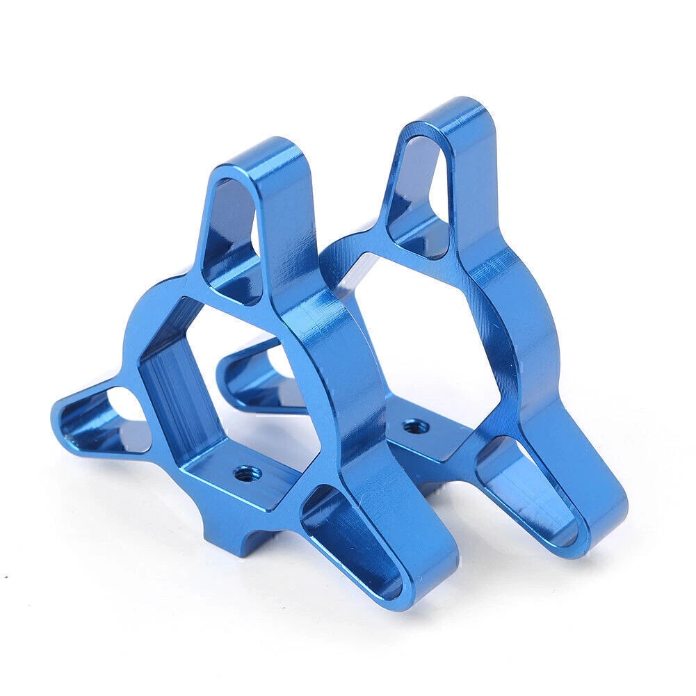 Pair 17mm Moto Fork Preload Adjuster for Universal Fit (Adjustable, Blue)