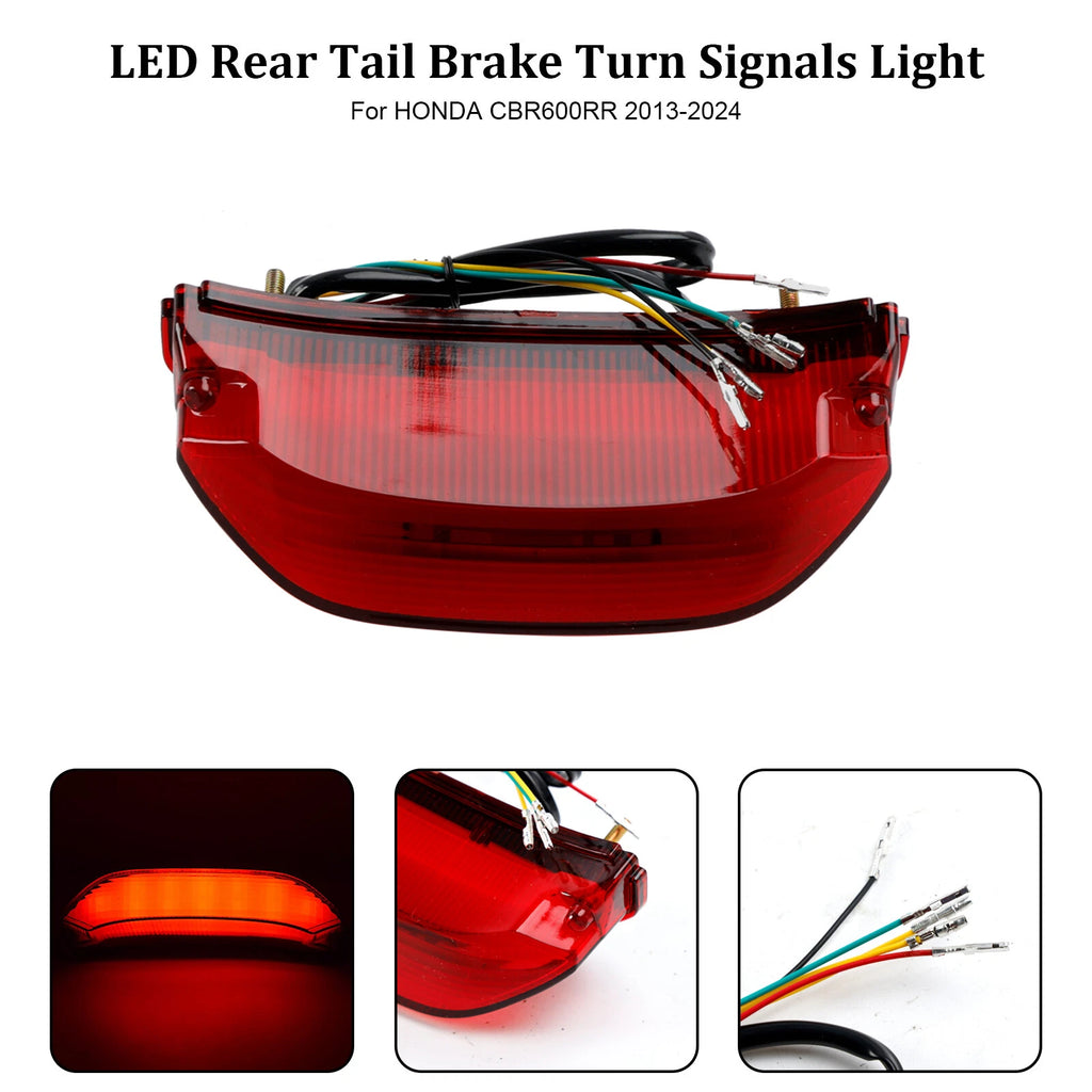 LED Rear Tail Brake Turn Signals Light for Honda CBR600RR (2013–2024) T9
