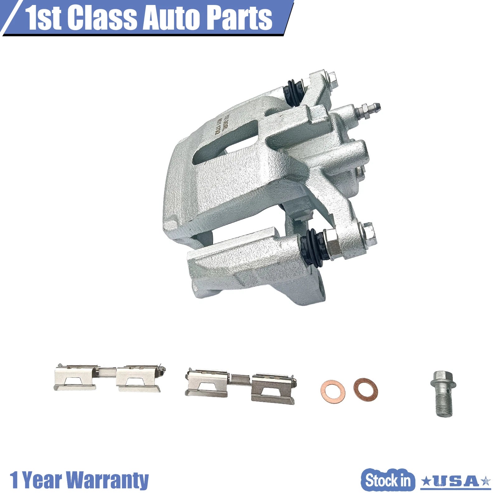 Rear Left Disc Brake Caliper with Bracket for Ford F-150 Lobo (2012–2016)