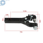 Forged Steel Pintle Hook with 2 Inch Ball for Universal Towing (Class 5)
