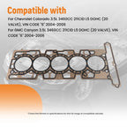 Head Gasket Bolts Set for Chevrolet Colorado 3.5L (2004–2006) L5 DOHC 20V VIN 6