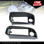 Set of 2 Black Headlight Bezels for Club Car DS (1993–Present)