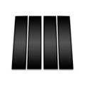 4pc Carbon Fiber Pillar Post Covers for 2018-2023 Lincoln Navigator