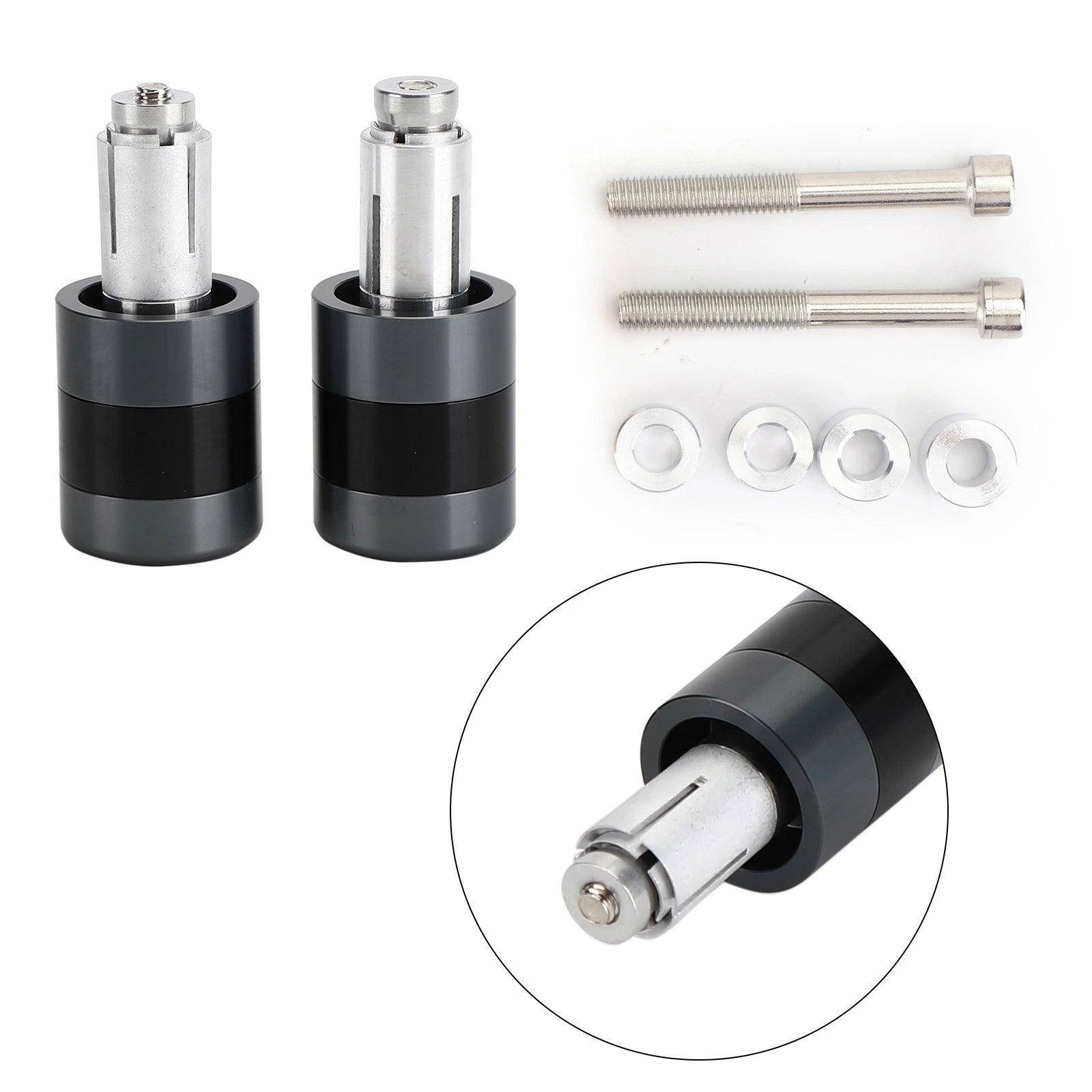 Set of 2 Heavy Weight Vibration Reducing Handle Bar Ends 7/8" 22mm