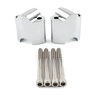 2" Handlebar Risers Mount Extension Chrome for Harley Sportster 48 XL1200X (2010-2023)