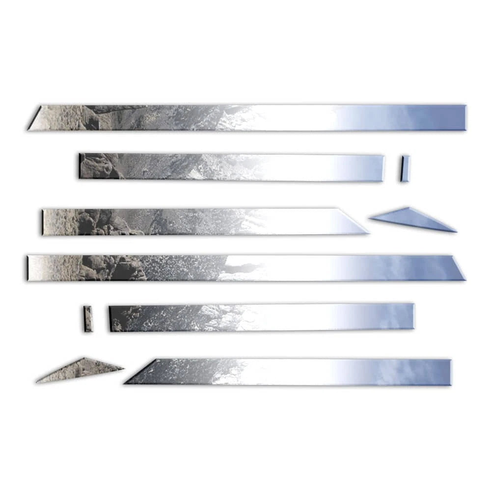 Diamond Grade 10pc 2 1/4" Side Molding for 2014-18 GMC Sierra Double Cab 8' Bed