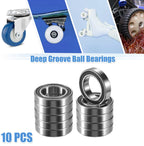 10 Pcs 6804-2RS Deep Groove Ball Bearings 20x32x7mm Rubber Shield
