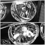 Black/Clear Signal Turn Signal Headlights for Dodge Charger (2006–2010)
