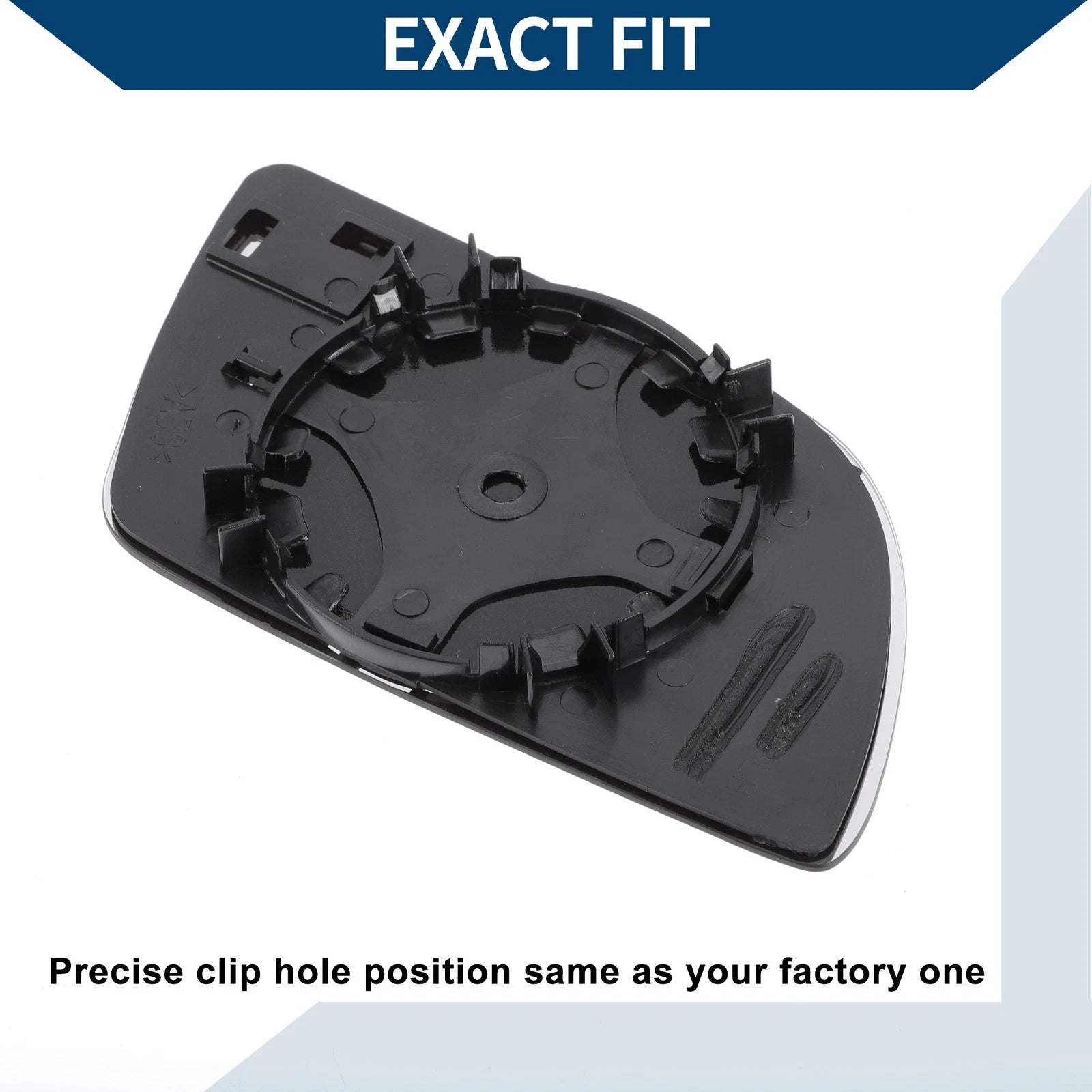 Left Side Mirror Glass Replacement for Volkswagen Polo (2001–2005)