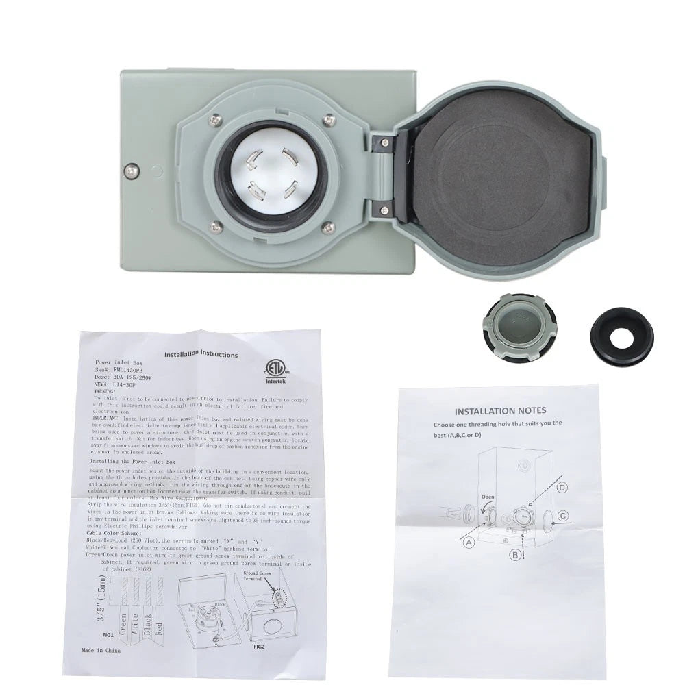 Power Generator Inlet Box for Generator (7500W)