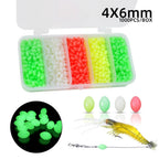 Set of 1000 Plastic Diamond Glow Beads for Bait Stopper Lure Rigging