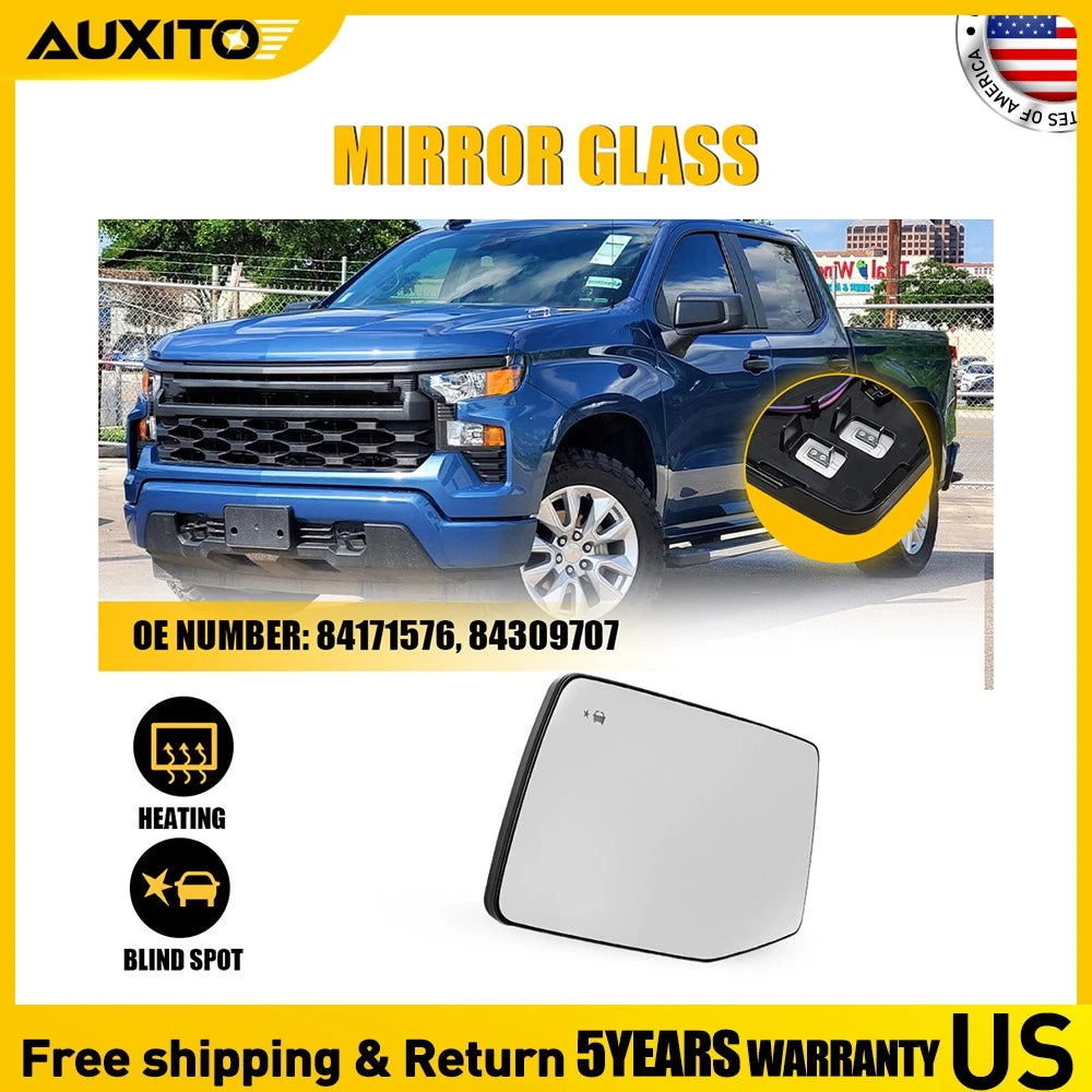 Heated Mirror Glass for Chevrolet Silverado (2019–2024) OE 84171576 84309707