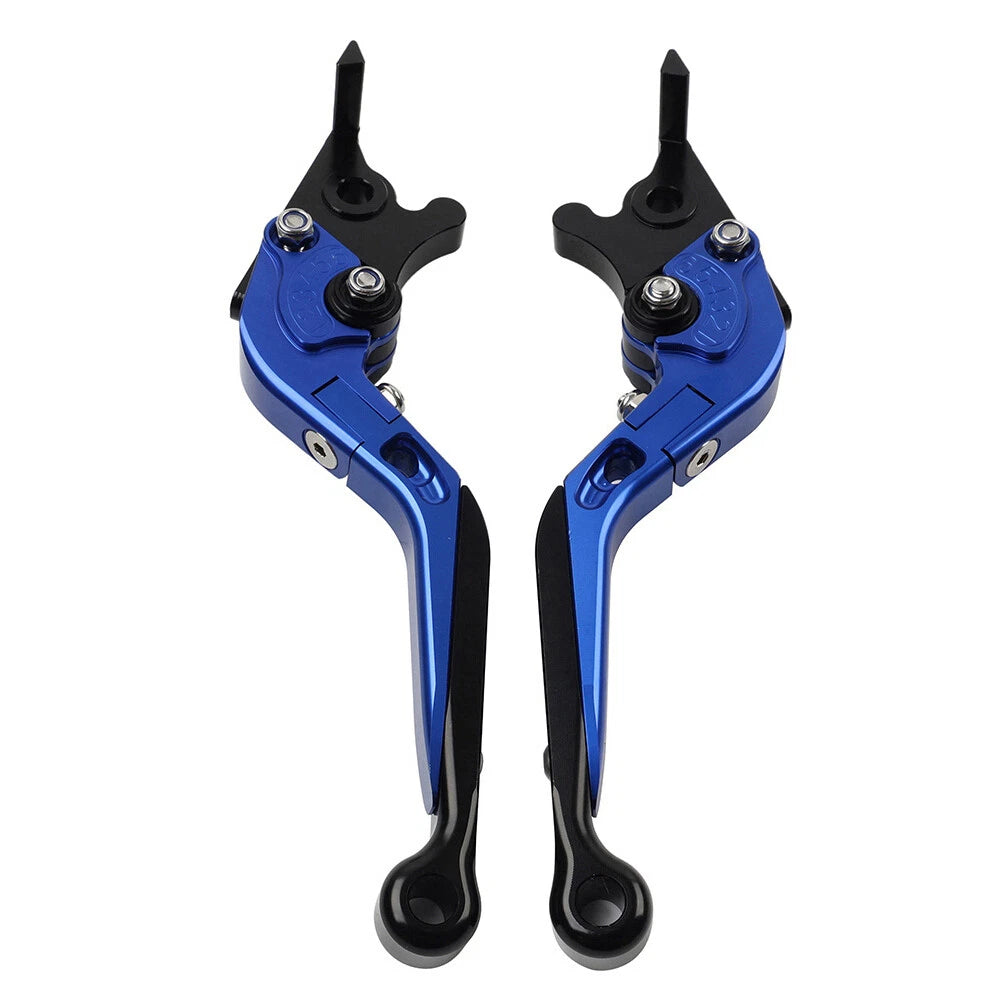Blue Extendable Brake Clutch Levers for Suzuki GSXR750 GSXR600 Katana V-Strom (2000–2023)