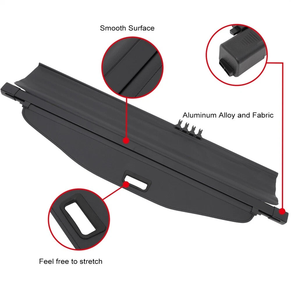 Retractable Rear Cargo Security Trunk Cover for Chevy Equinox, GMC Terrain