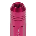 20Pcs Aluminum Pink Closed End Lug Nuts + Adapter M12X1.5 for JDM Vehicles