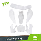 Fender Fairing Kit for Kawasaki KX65, KLX110, DRZ110, Suzuki RM65 (White)