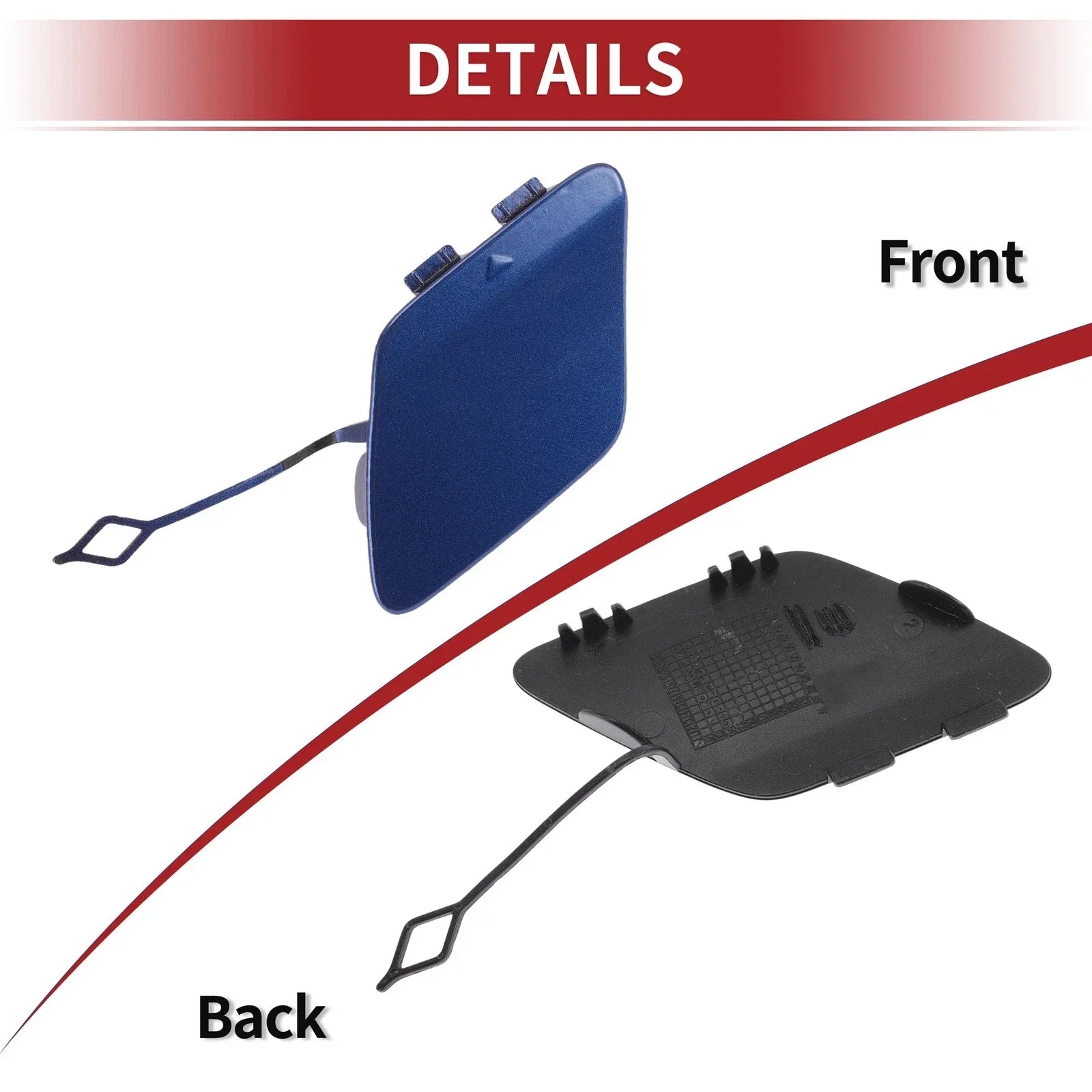 Rear Tow Hook Cover Cap for BMW 428i Estoril Blue Metallic