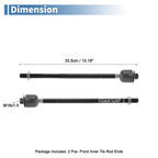 2 Pcs Front Inner Tie Rod End Links for Pontiac Montana (1999–2009)