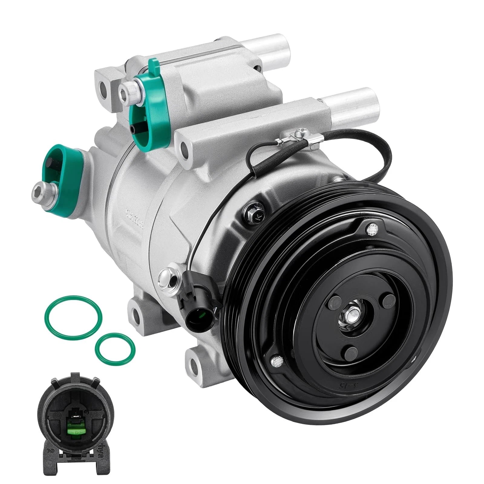 A/C Compressor w/Clutch for Hyundai Accent (2006–2009) & Dodge Attitude (2006–2010)