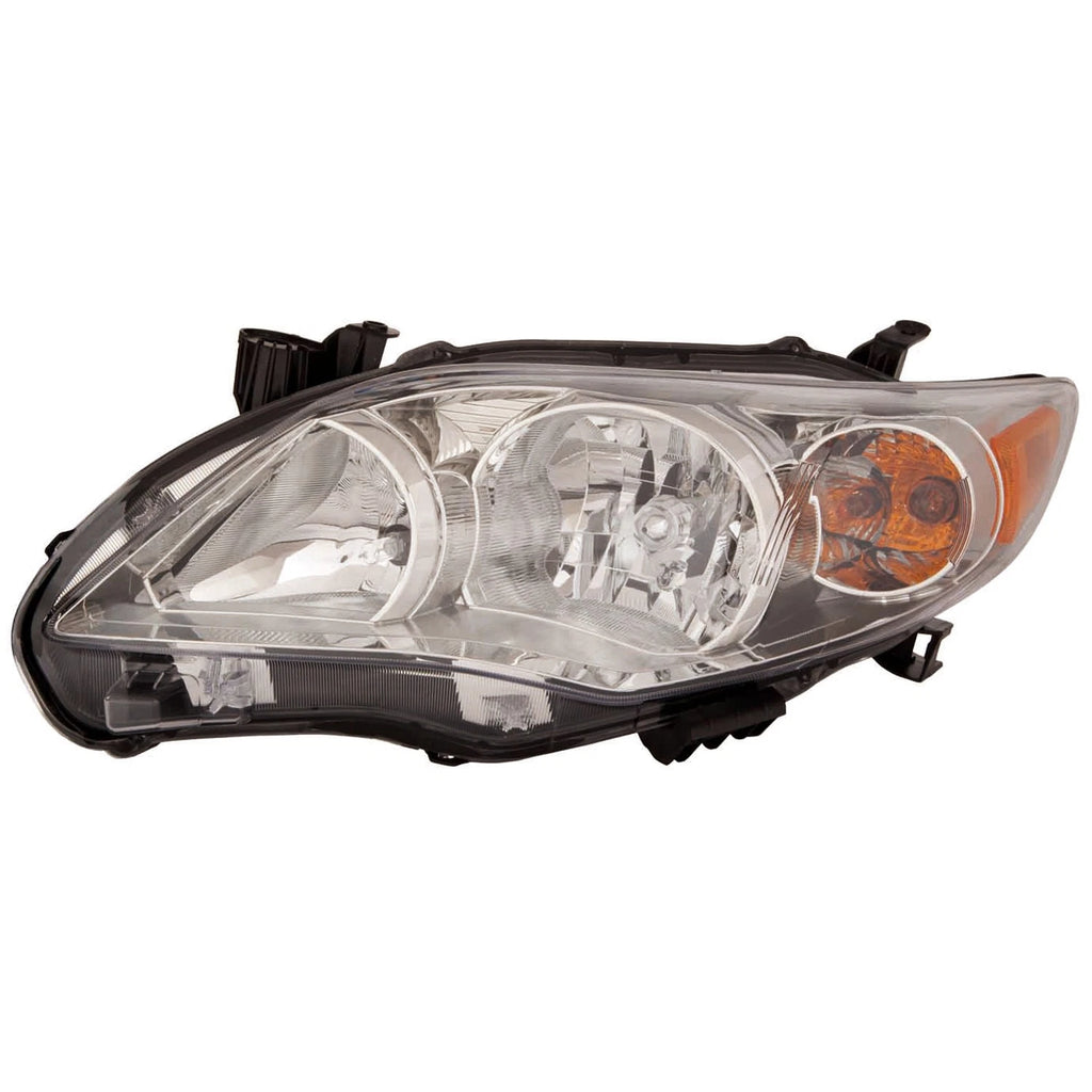 Replacement Driver Side Head Light Assembly w/Chrome Bezel-See Compatible Chart