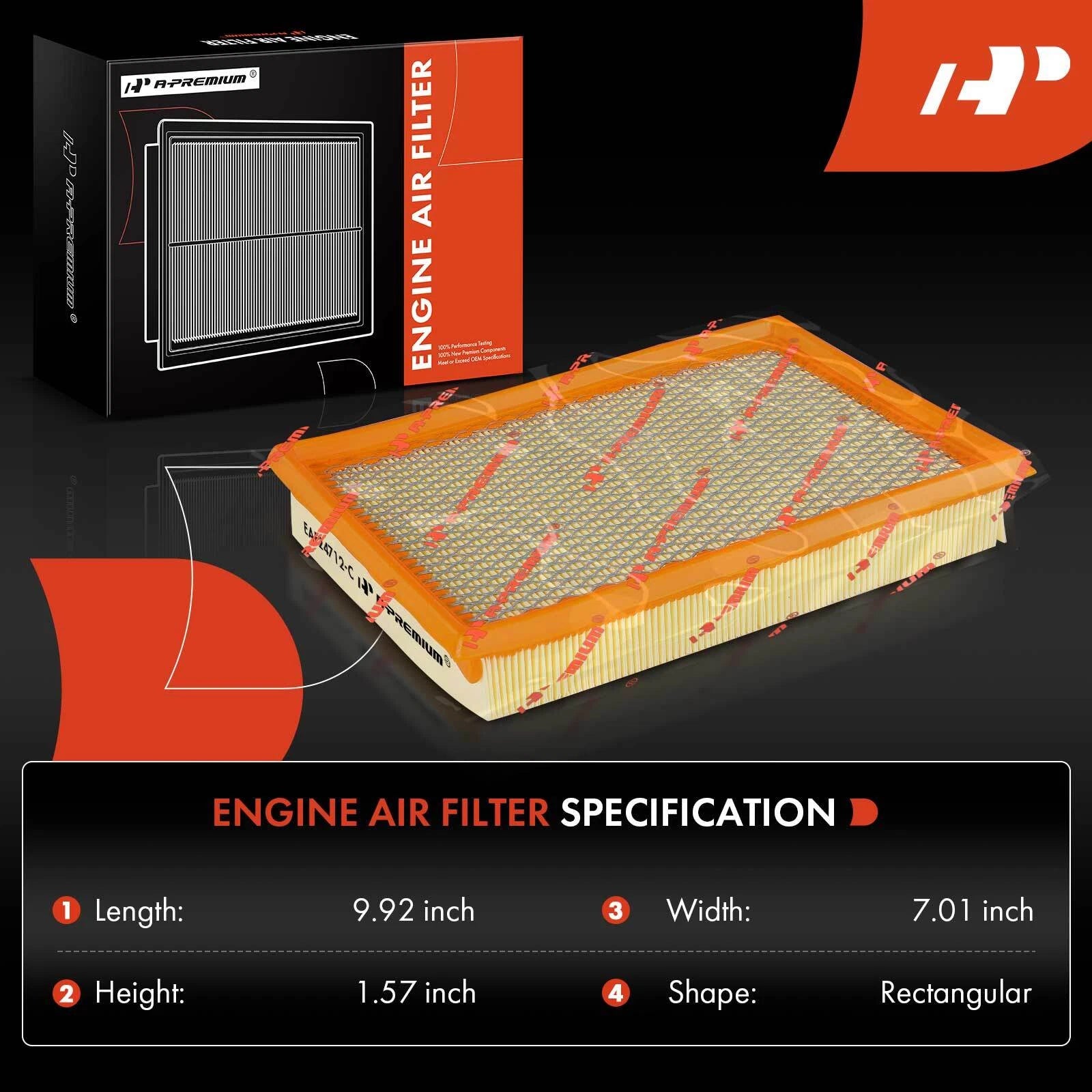 Engine Air Filter for Ford Taurus, Tempo, Mercury Sable (1992-1999)
