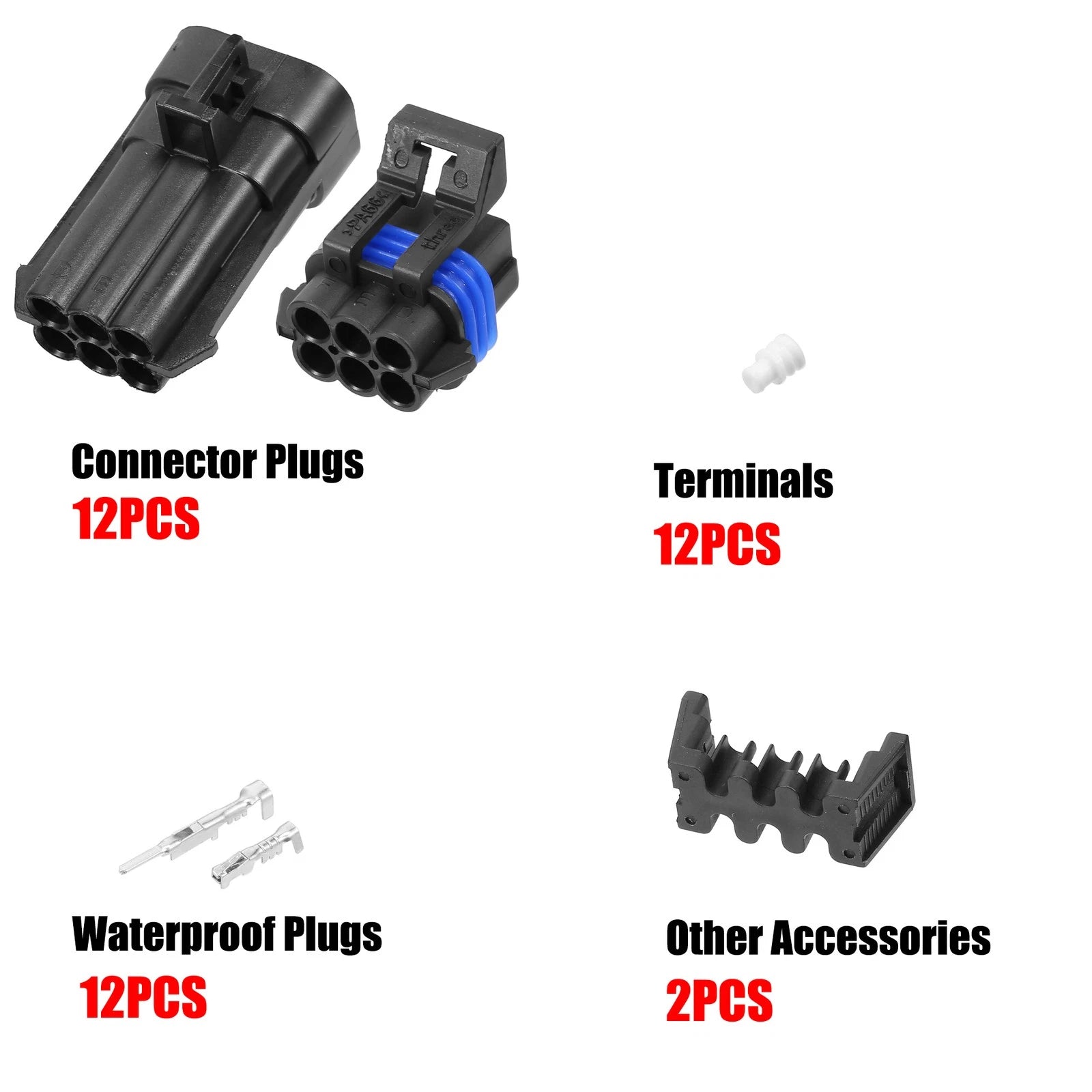 Set of 2 Oxygen Sensor Connectors for VW Audi (No.920003432)