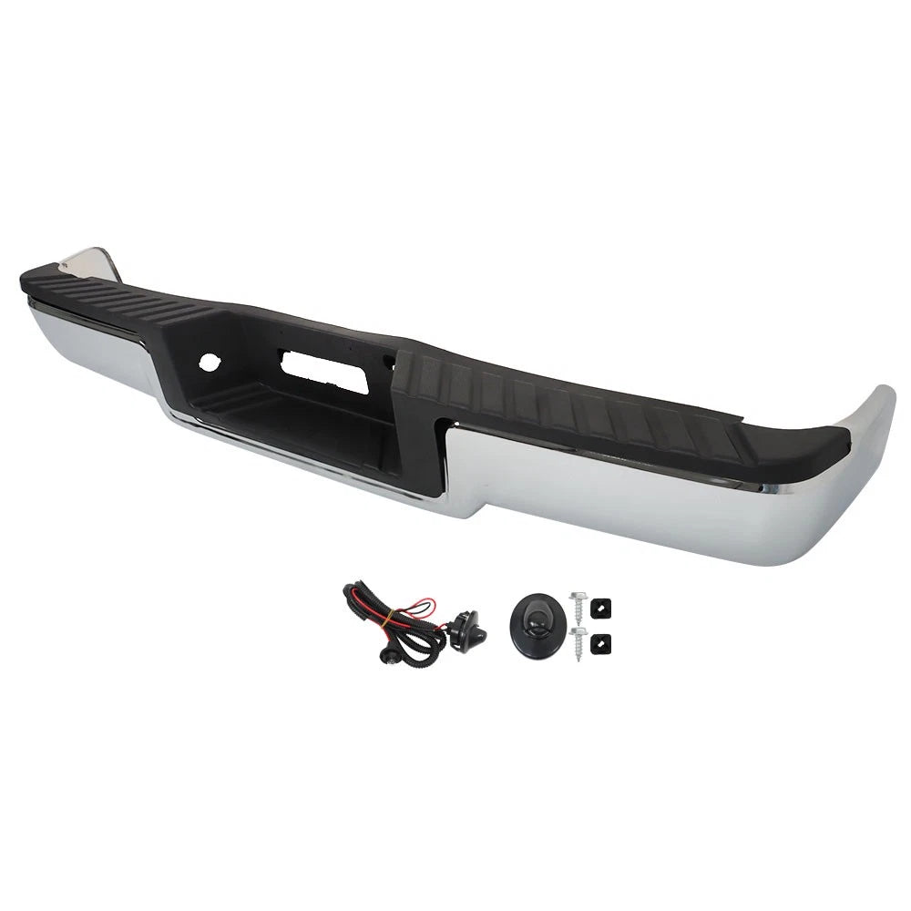 Rear Step Bumper Assembly for Ford F-150 (2004–2006) Steel Chrome