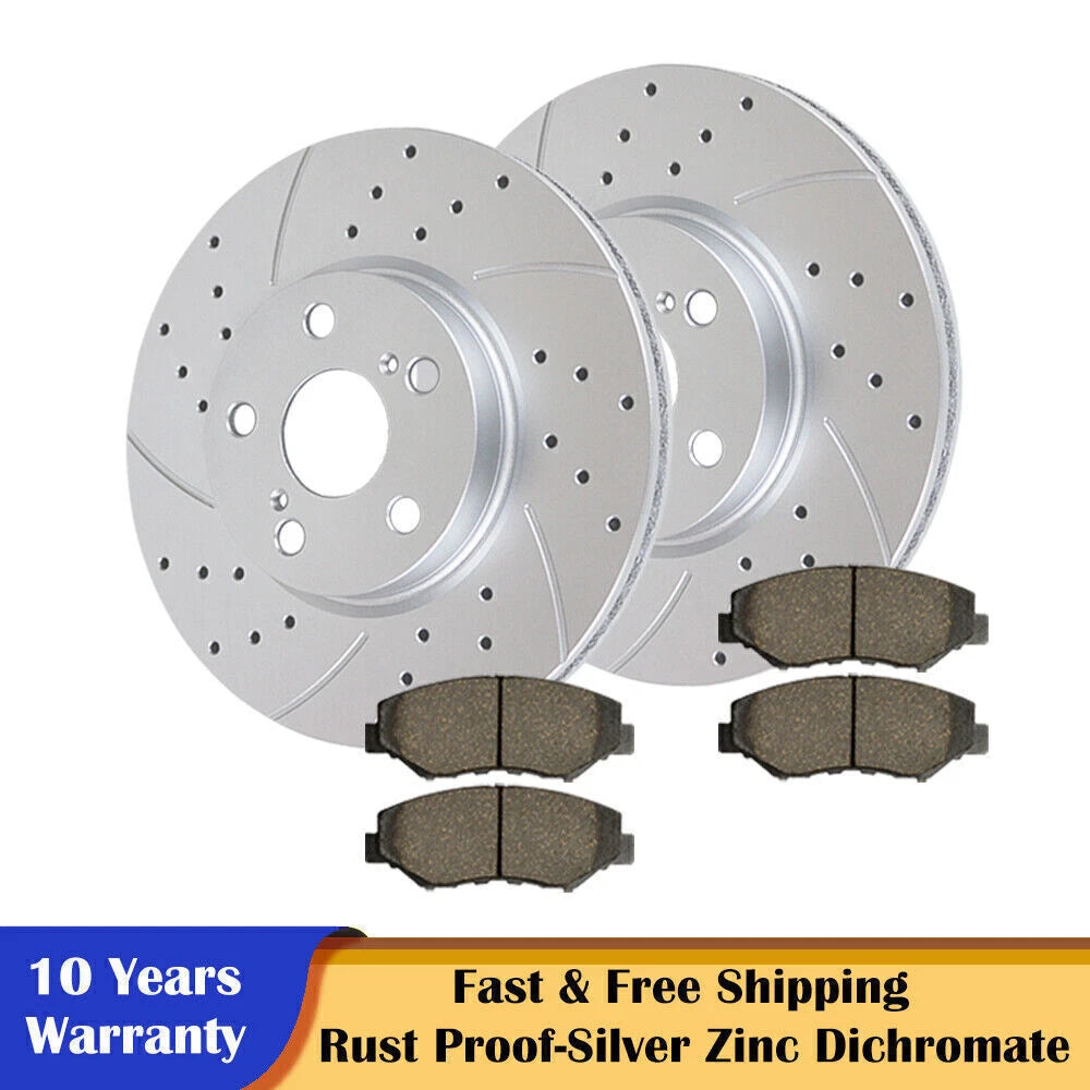 Front Brake Rotors & Pads Kit for Toyota Corolla Vibe Matrix (2003–2008)