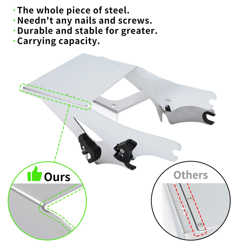 Trunk Mount Rack with Docking Kit for Harley Touring Road King Glide (1997–2008)