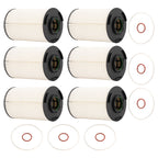 6-Pack Oil Filter Kit for MaxxForce 11 13 Engines (P551088 LF17549)