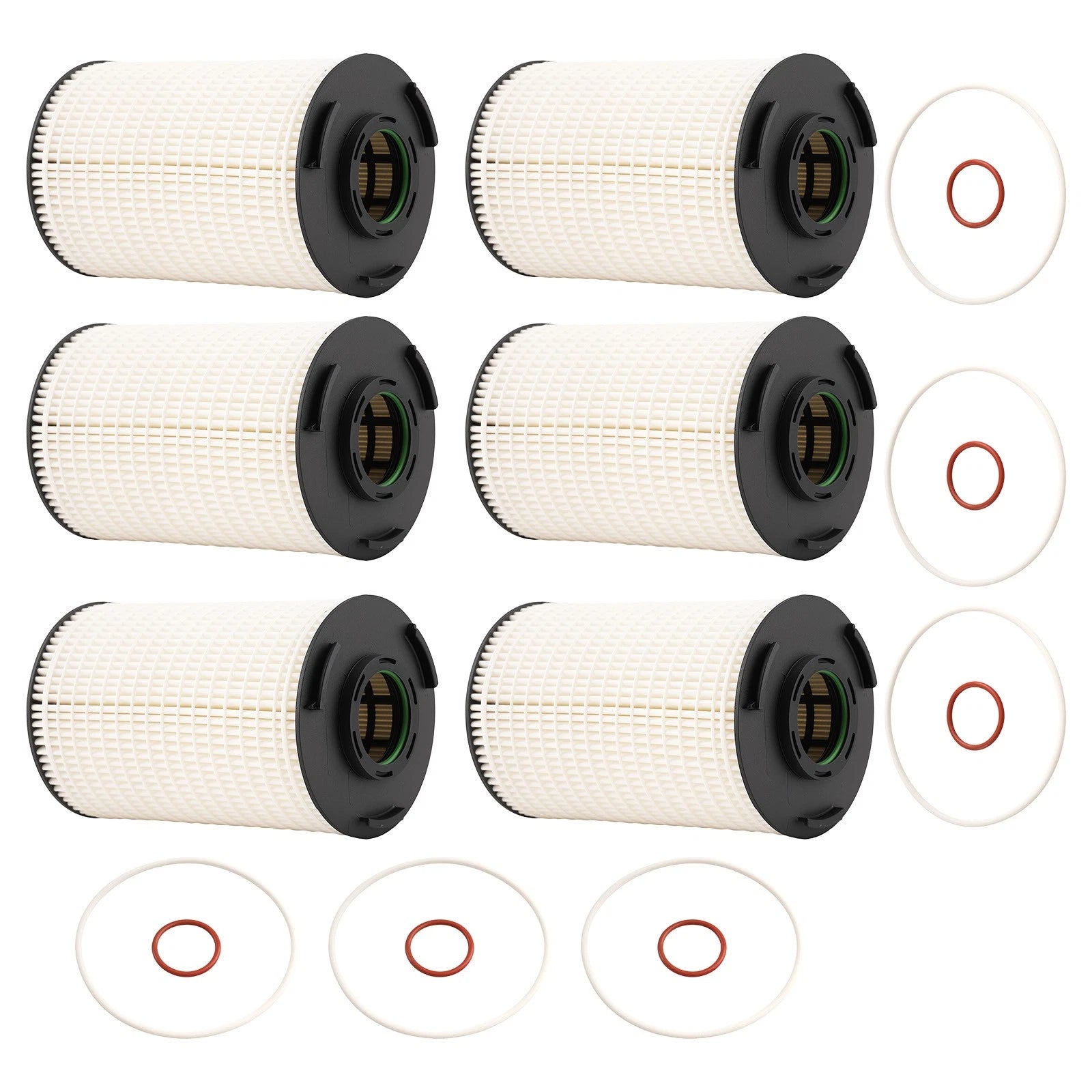 6-Pack Oil Filter Kit for MaxxForce 11 13 Engines (P551088 LF17549)