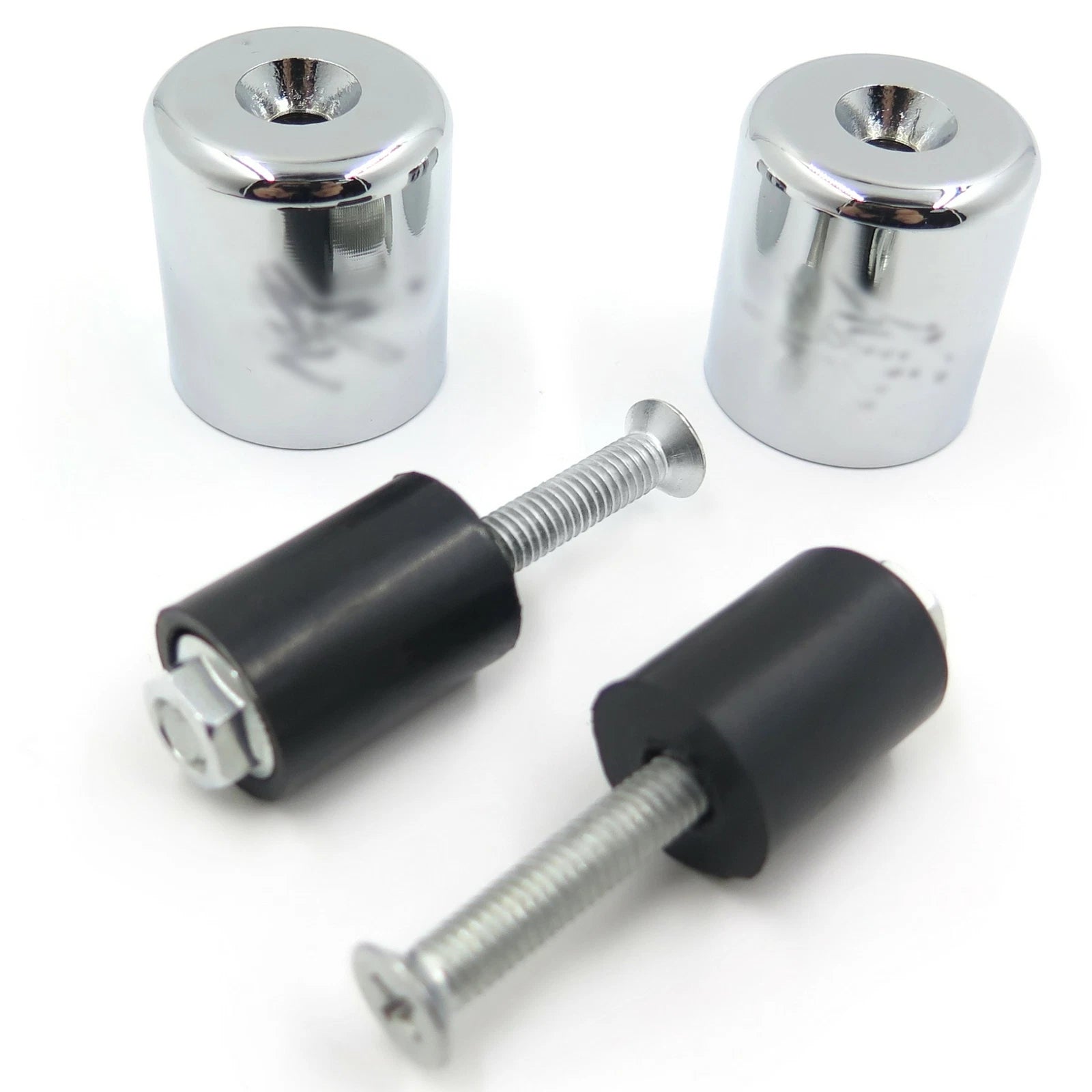 Chrome Billet Aluminum Bar Ends for Suzuki GSX1300R Hayabusa (1999–2016)