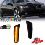 Smoked Amber LED Front Side Marker Lights for G8, Caprice PPV (2008–2017)