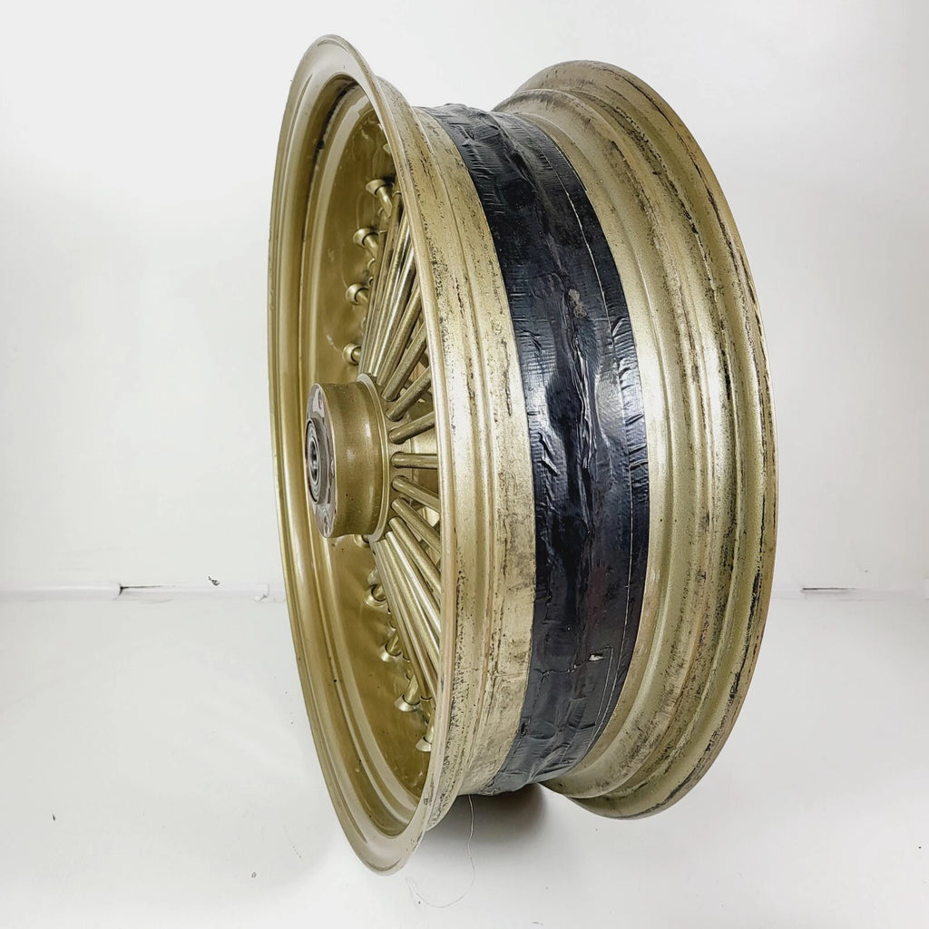 18" x 5.5" Fat King Daddy Gold Spoke Rear Wheel Rim for Harley Custom
